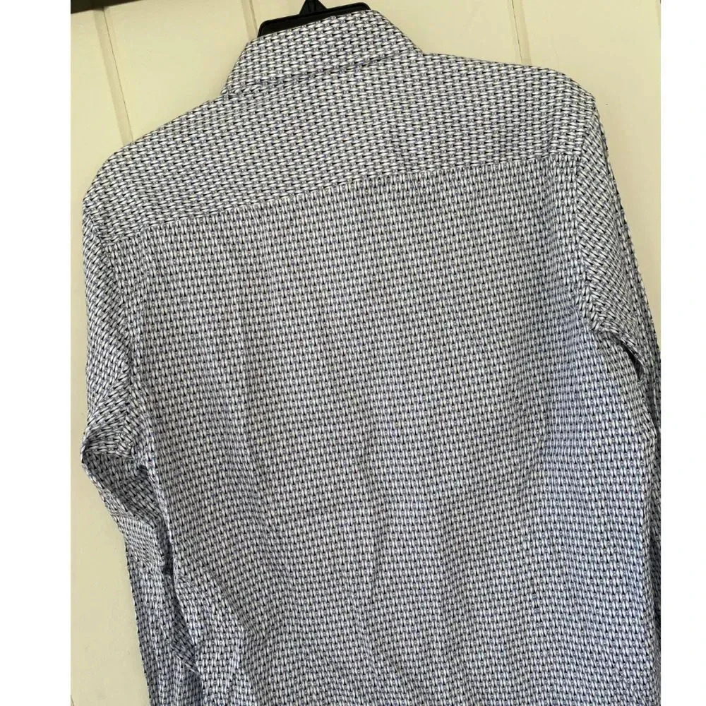 Robert Graham, Long Sleeve Button‎ Down Shirt, Blue, White - Picture 5 of 9